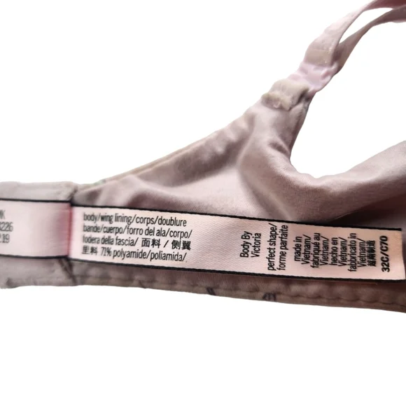 Victoria's Secret Perfect Shape Floral Size 32C Pink - Picture 3 of 5